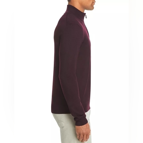 The Men's Store at Bloomingdale's Quarter-Zip Merino Sweater NWT - Picture 5 of 10